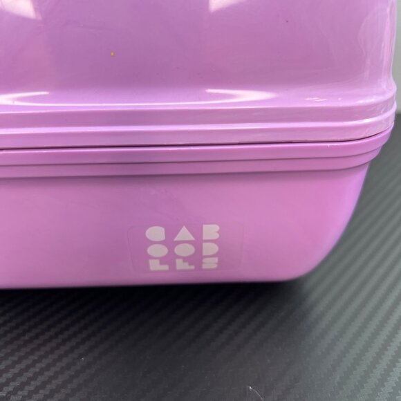 Vintage Caboodles Purple Plastic Tiered  Makeup Travel Case Organizer w/ Mirror - Picture 3 of 14